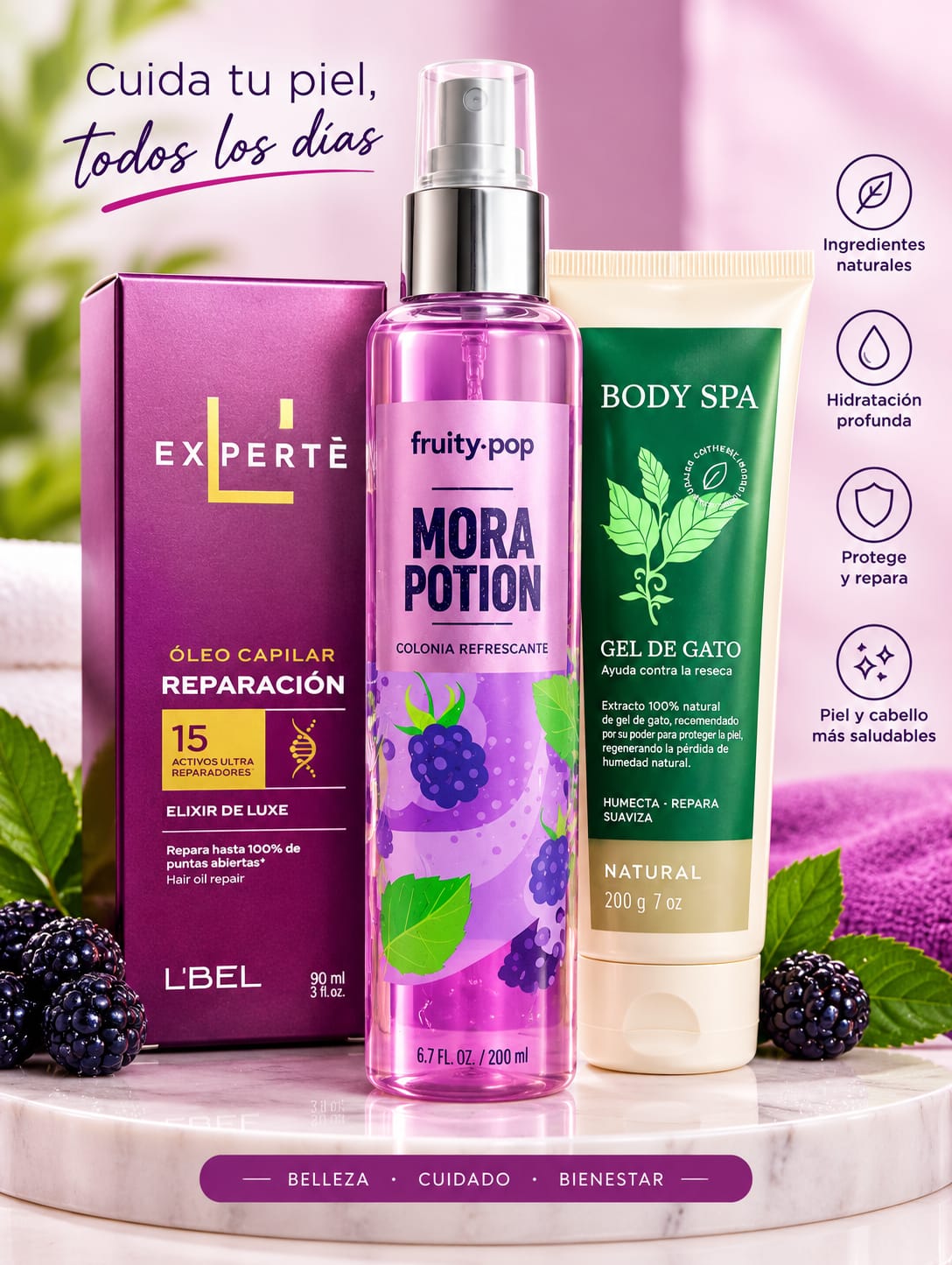 OLEO CAPILAR + MORA POTION + BODY SPA